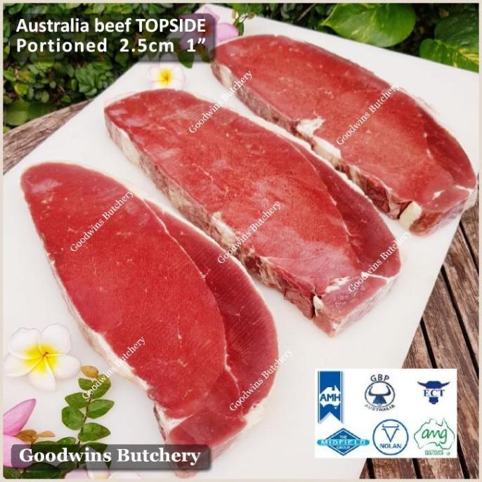 

Daging Rendang Dendeng Topside Beef Import Australia Tebal 2.5Cm 1Kg Tumblrungu