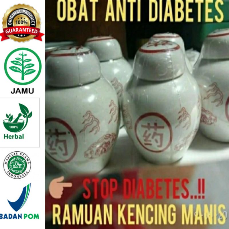 kapsul guci cina obat diabetes kencing manis herbal asli original