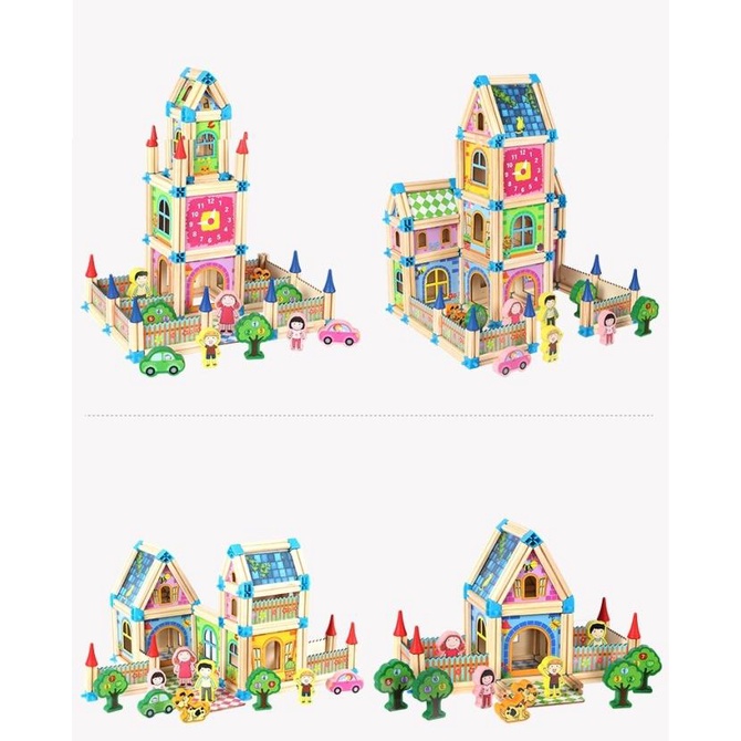 PROMO MAINAN ANAK DIY LEGO BRICK BLOCK RUMAH VILLA MEWAH BOY GIRL PEREMPUAN TERLARIS