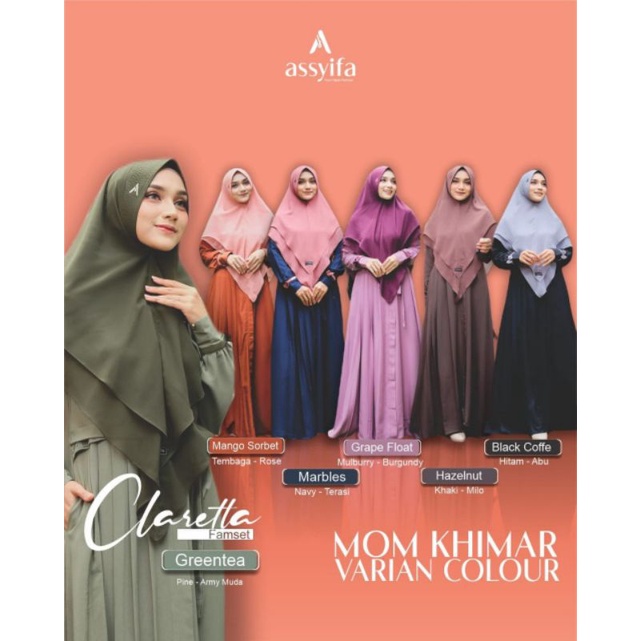 Claretta By Assyifa (Set Khimar)
