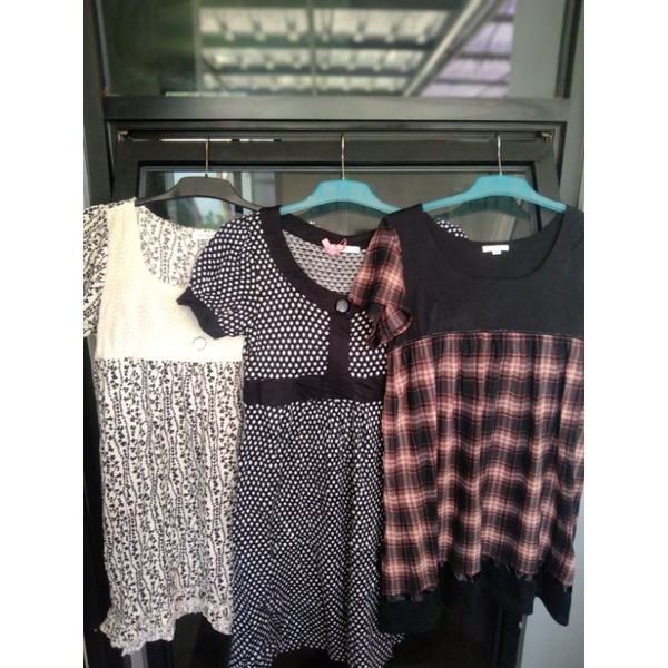 dress tunik rajut import brand korea