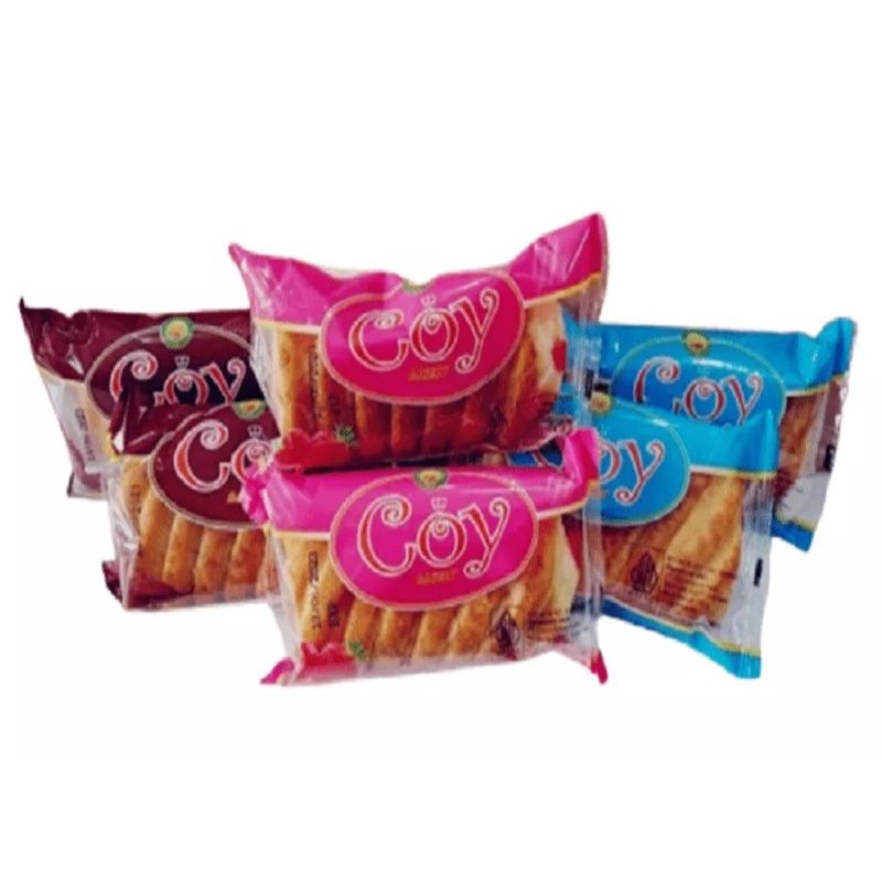 Roti Coy Varian Rasa Coklat ,Susu ,Nanas & Stroberry (10 pcs)