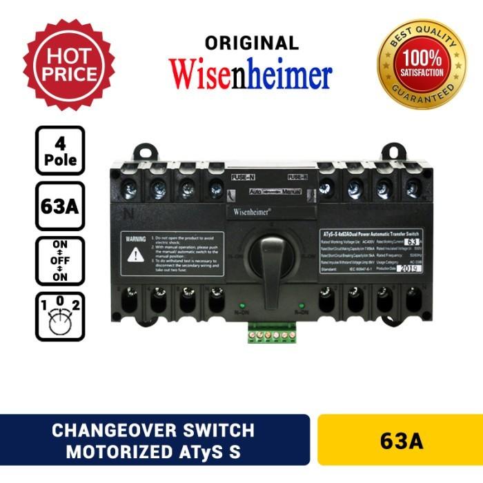 Terlaris Change Over Switch 4P 63A Motorized Atys Ohm Saklar 63 A Wisenheimer