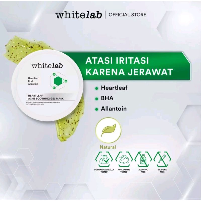 Whitelab Heartleaf Skin Purifying Gel Mask 60gr Masker wajah