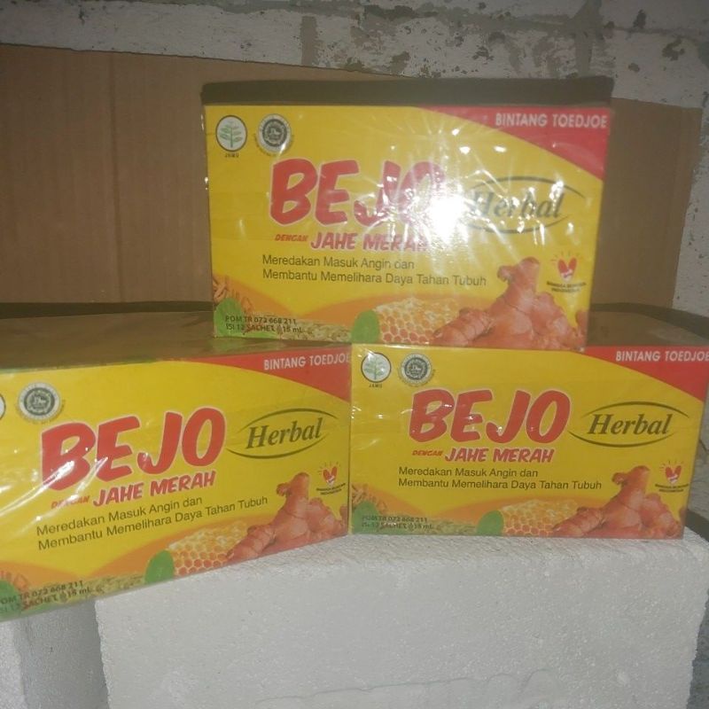 Bejo jahe merah herbal1box isi 12sachet