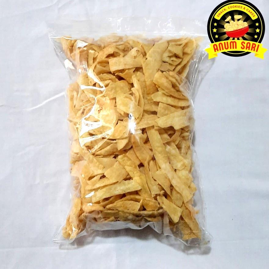 

[SALE !] Mangleng Keripik Singkong Asin Original 450 Gram - Anum Sari [KODE 81]