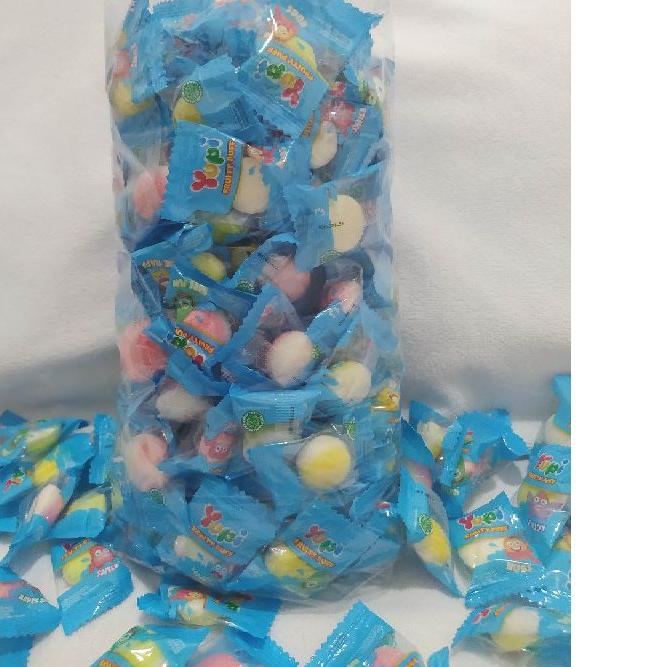 

Sale ✔️ Yupi kiloan Biru rasa Fruitty Puff loss 500g