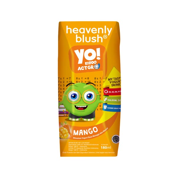 

HEAVENLY BLUSH YO YOGURT DRINK MANGO CARROT 180 ML