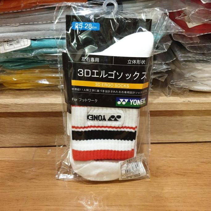 Kaos kaki original Yonex JP socks 19028.Size 25-28cm.Made in Japan