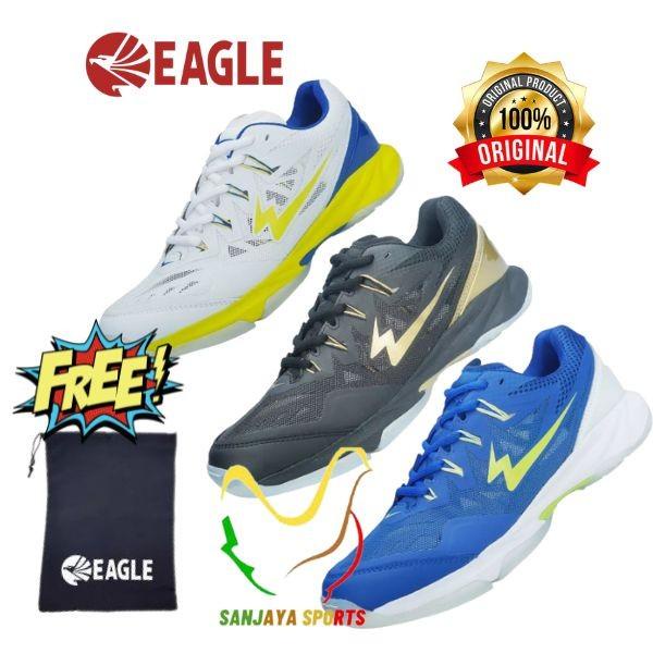 Terlaris Sepatu Eagle Badminton Bulutangkis Eagle Pnr Superblast Super Blast Or
