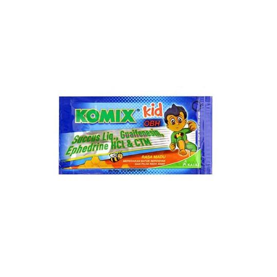 Komix Obh Kid Madu 5ml Sach (per Pcs)