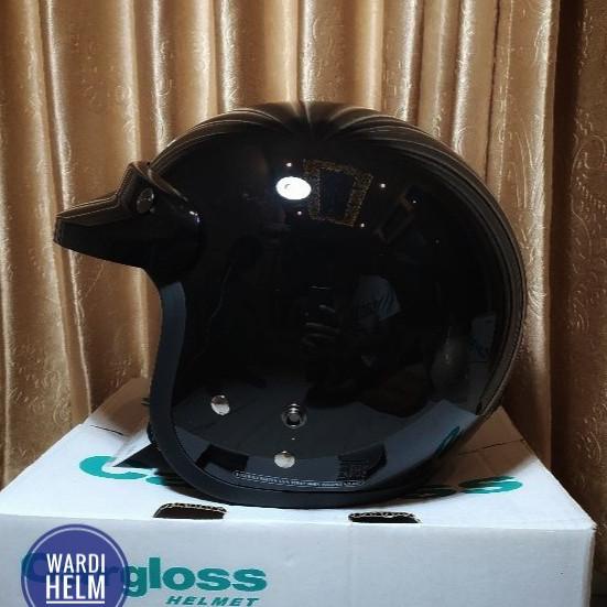 helm cargloss original hitam glossy