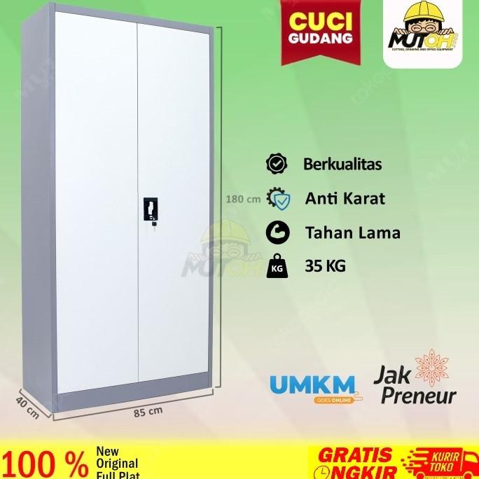 

New Lemari Arsip Filing Cabinet Besi 2 Pintu Full Plat - Swing Plat Terbaik