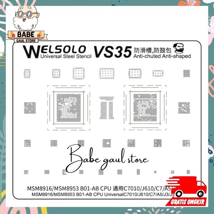 Plat Cetakan Ic Welsolo Vs35 For Msm8916/Msm8953 B01-Ab Cpu Ori