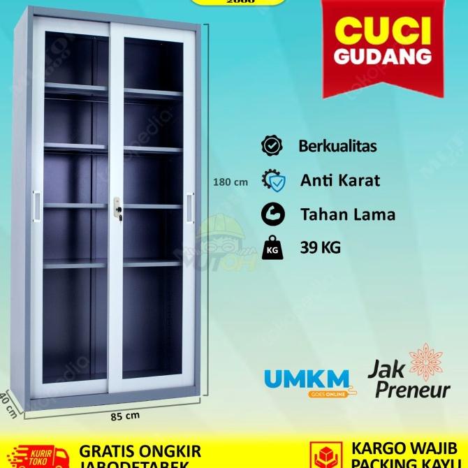 

Terbaru Lemari Arsip Lemari Besi Filling Cabinet - Pintu Kaca Sliding Geser Berkualitas