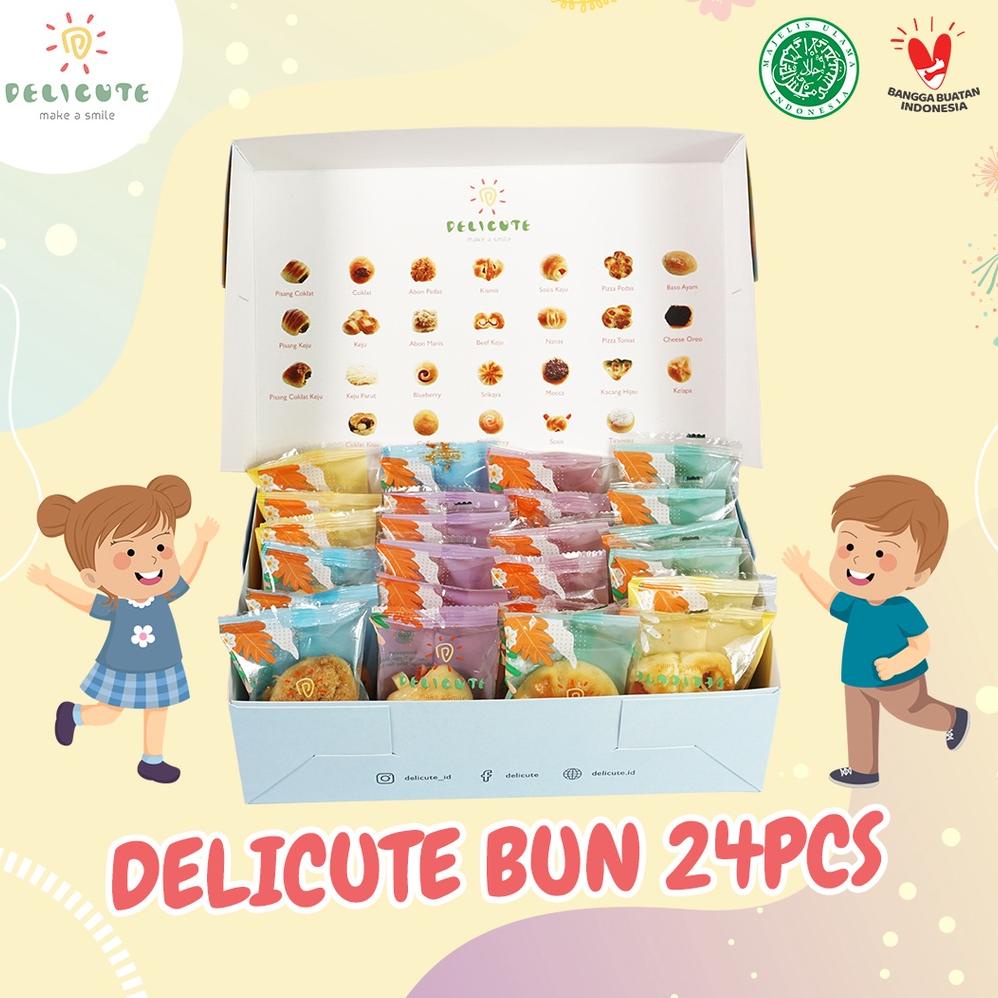 

Roti Delicute Bun isi 24pcs Kemasan Box - Mix Rasa (tidak bisa pilih rasa) Non COD