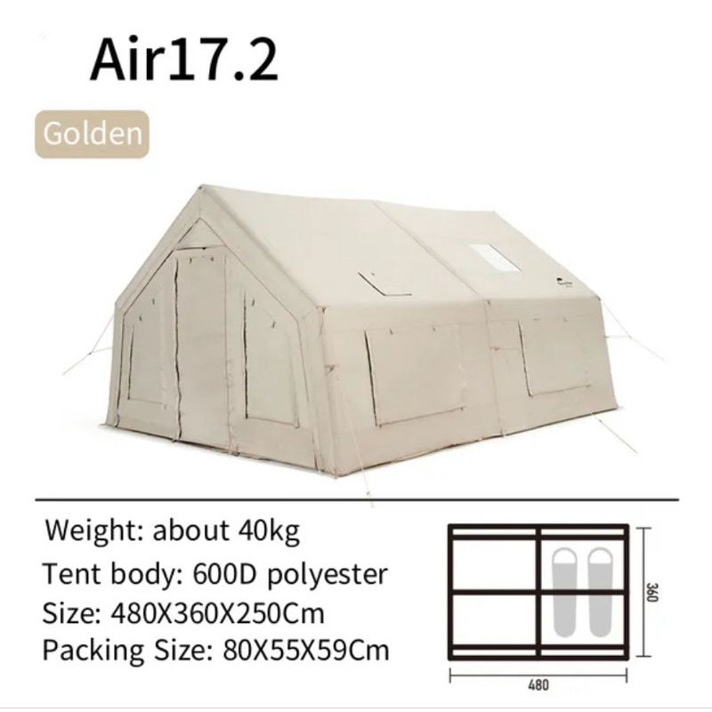 TENDA COTTON AIR 17.2 INFLATABLE NATUREHIKE CNH22ZP012