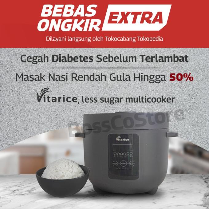 VITARICE Low Carbo Rice Cooker T6/ penanak nasi rendah gula karbo