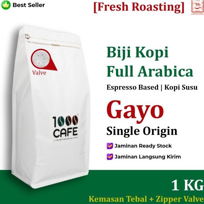 

Biji Kopi Full Arabica Gayo | Espresso | Kopi Susu 1Kg [Kode 510]