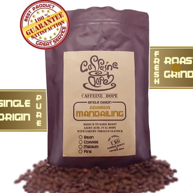 

Kopi Arabika Mandailing 1 Kg Single Origin Bean/Biji & Ground/Bubuk