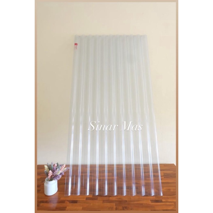 Terlaris Seng Plastik Gelombang 210 Cm Transparan