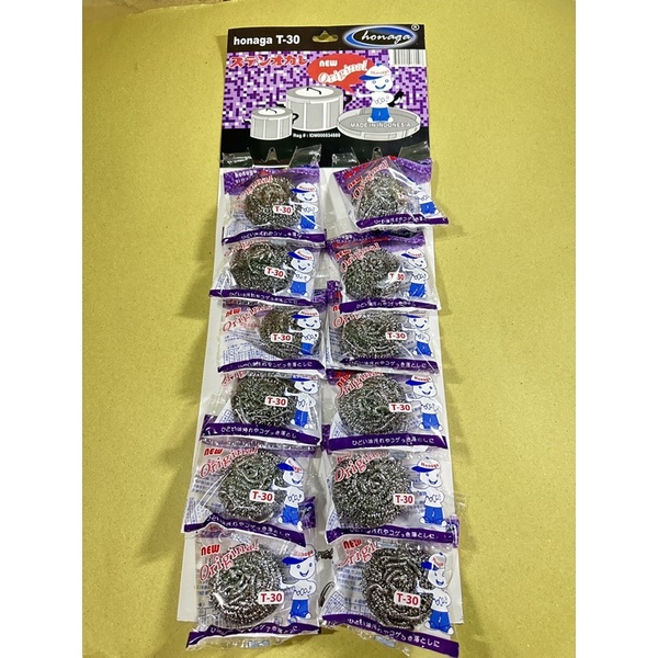 

Sabut Cuci Piring / Gosok Panci Honaga T-30 isi 12 pcs TERLARIS