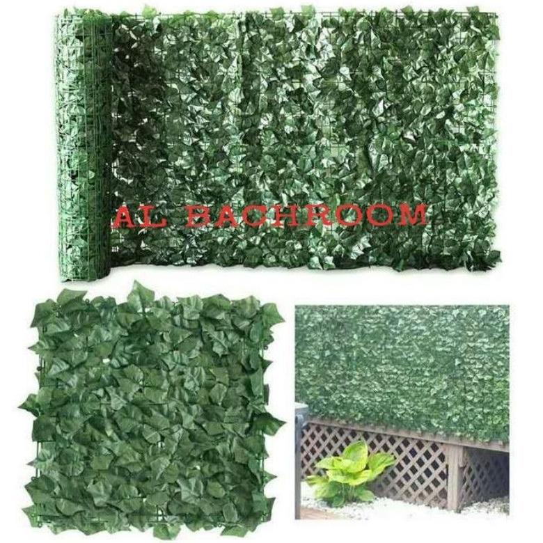 3 METER PAGAR TANAMAN RAMBAT DINDING DAUN ARTIFICIAL DEKORASI RUMAH DAUN PLASTIK ROLL MURAH