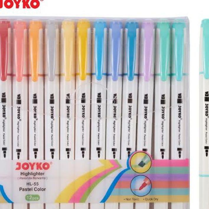 

Joyko Hl 55 Set 12 Warna Highlighter Anda Pewarna