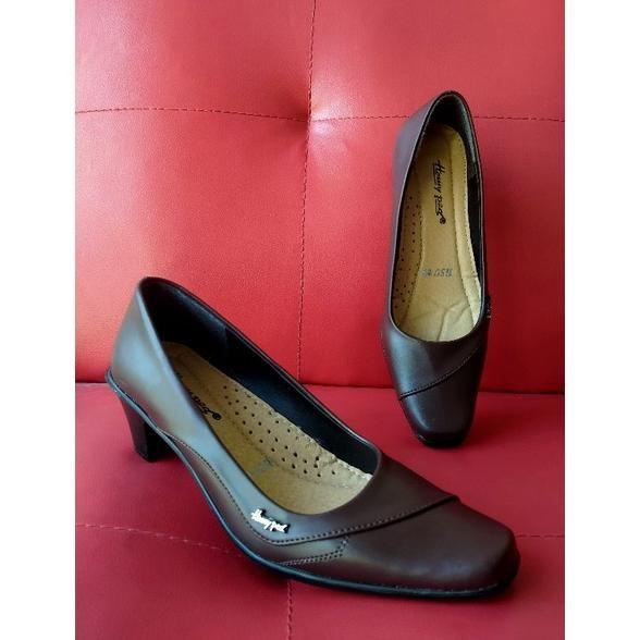 Homyped HSU 03 Sepatu Kerja Wanita / pantofel /heels wanita Coklat By