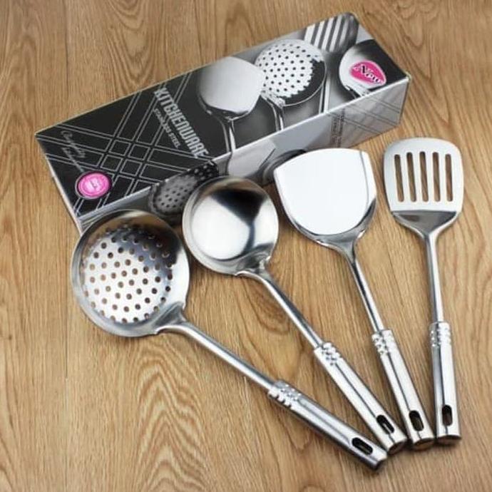PERALATAN Masak (KITCHEN TOOLS SET) / Spatula Set Stainless/KITCHEN WARE
