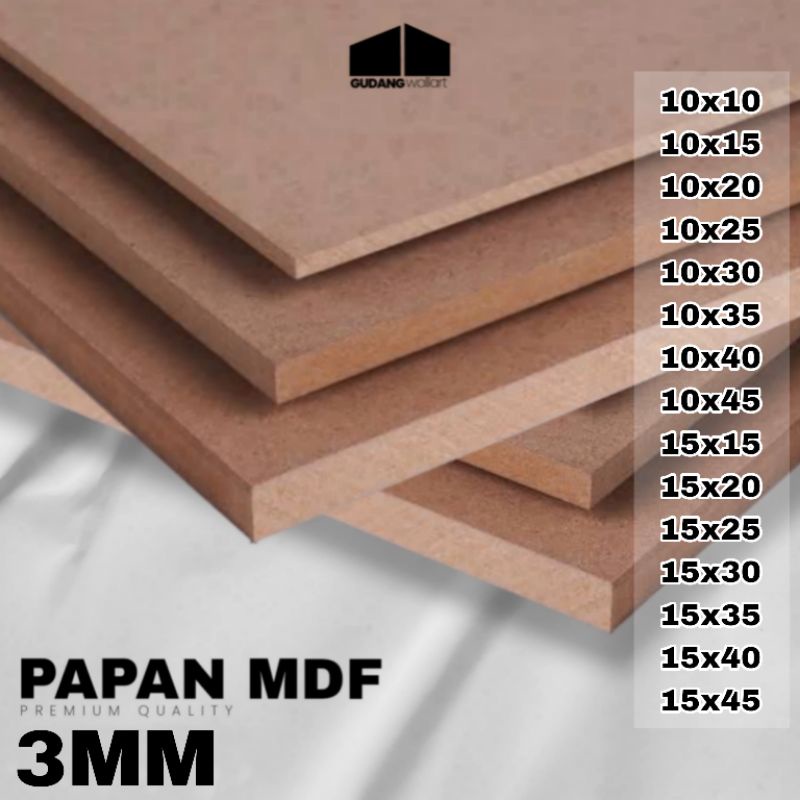 papan mdf 3mm premium quality termurah