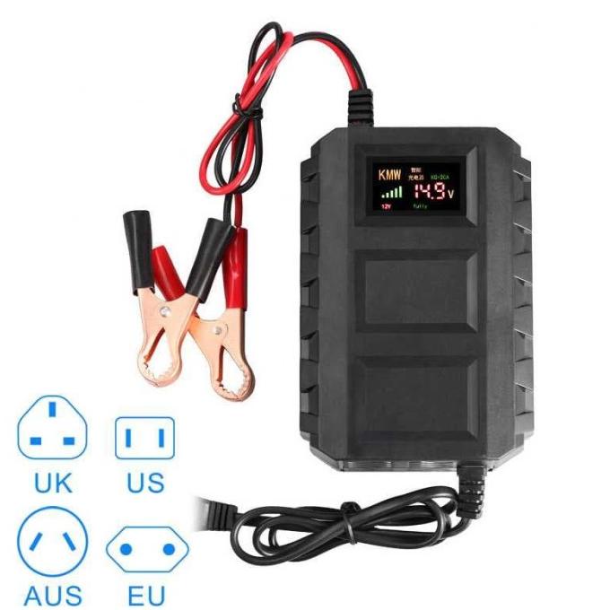 Charger Aki Mobil Cas Aki Mobil Smart Fast Charger 20A Dg Ampere Meter