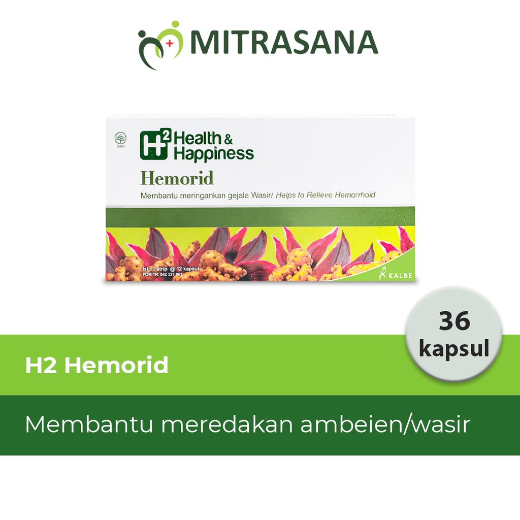 H2 Hemorid - 36 Kapsul - Membantu Meringankan Gejala Wasir