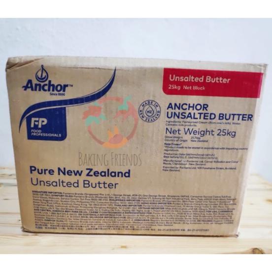 

Anchor Unsalted Butter 1Kg/ Anchor Mentega Tawar 1 Kg