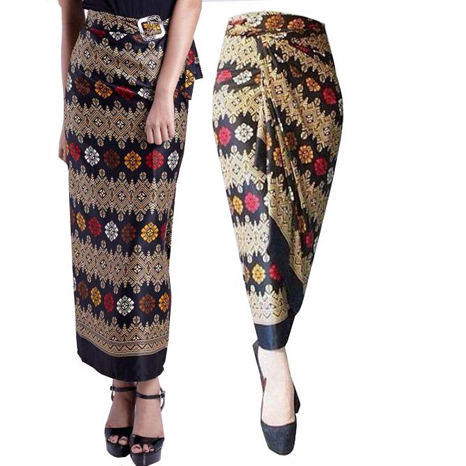 Rok Lilit Tenun Songket Kekinian Berkualitas Katun Murah I7K8 Rample Premium Ootd Nyaman Batik Elega