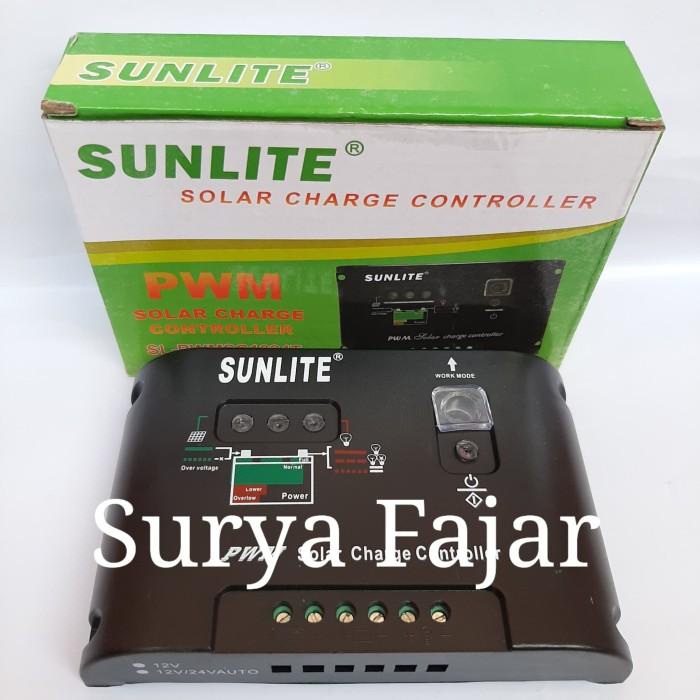 Terlaris Scc Solar Charge Controller / Kontroler Solar Panel Sunlite 10A Timer