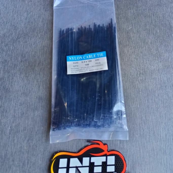 

:<:<:<:<] Tali Rek atau Kabel TIS 2,5x150mm 100pcs Cable Tie isi 100 pc Tali Pen