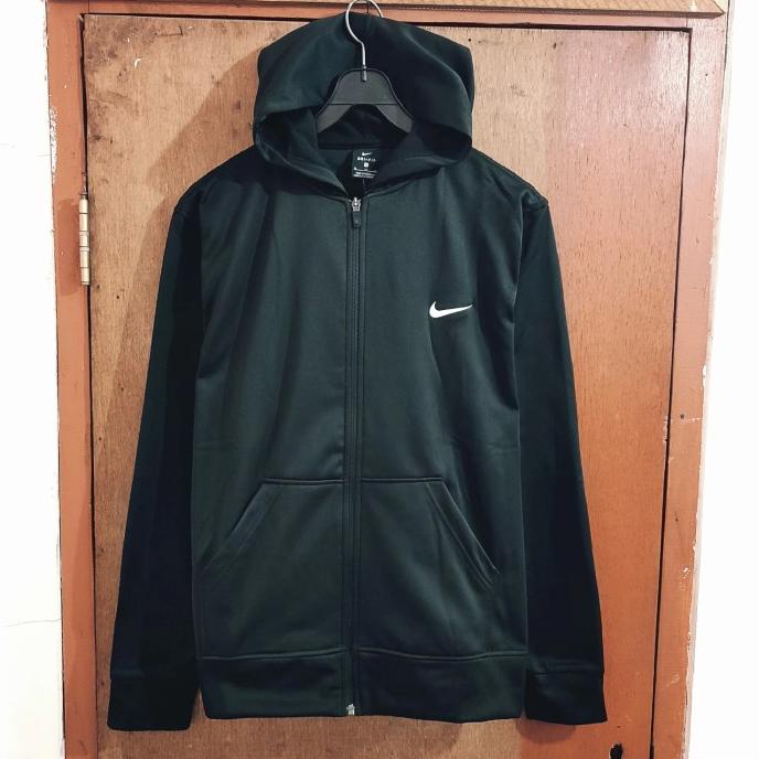 Jaket Nike Men's Dri fit Training Fullzip Hoodie Original