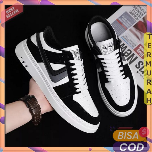 Bayar Di Tempat Fashion Wanita Empuk Murah Korea Remaja Kekinian Sneakers Sekolah Perempuan Simple S