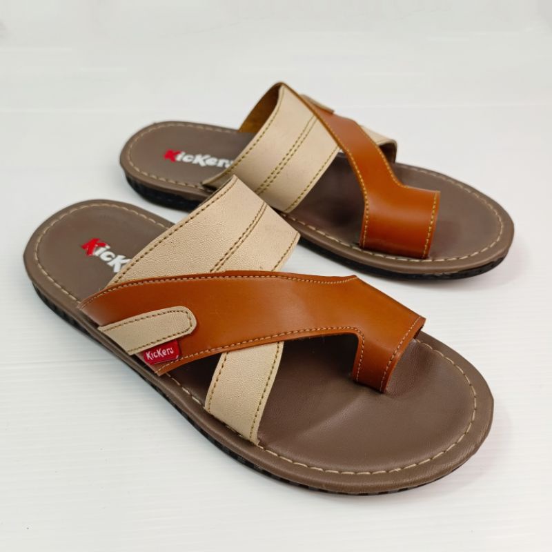 Sandal Jepit Pria Bahan Kulit Lembut 39-43 (Gerald)