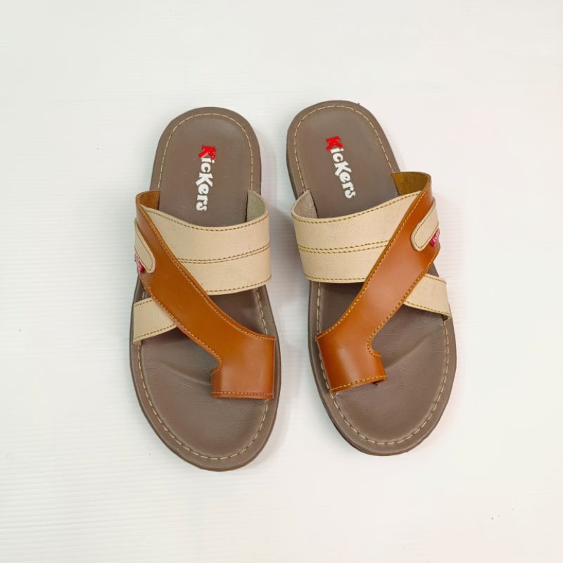 Sandal Jepit Pria Bahan Kulit Lembut 39-43 (Gerald)