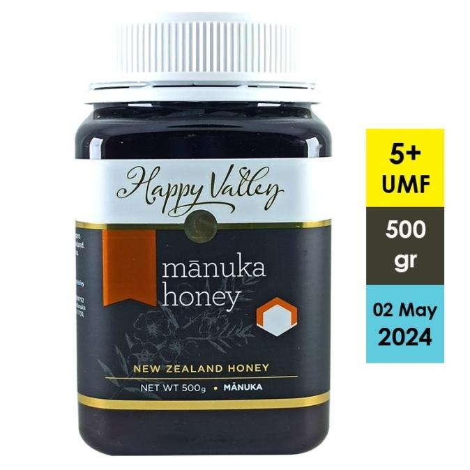 

MADU MANUKA HAPPY VALLEY UMF 5+ 500 GR - MADU PREMUM 100% ORIGINAL