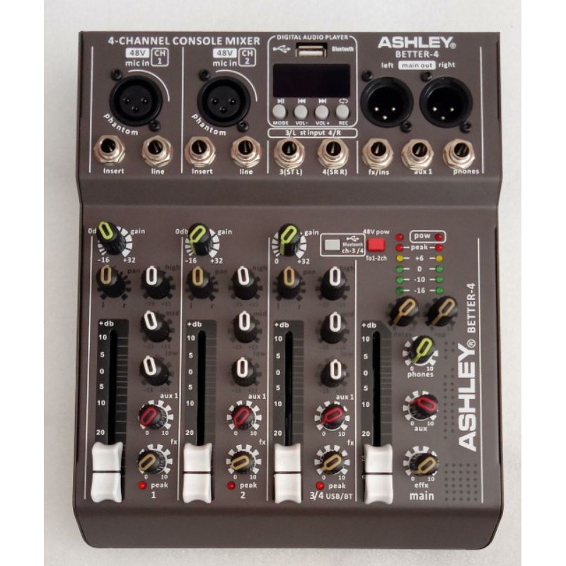 Mixer Audio 4 Channel Ashley Better-4 Better 4