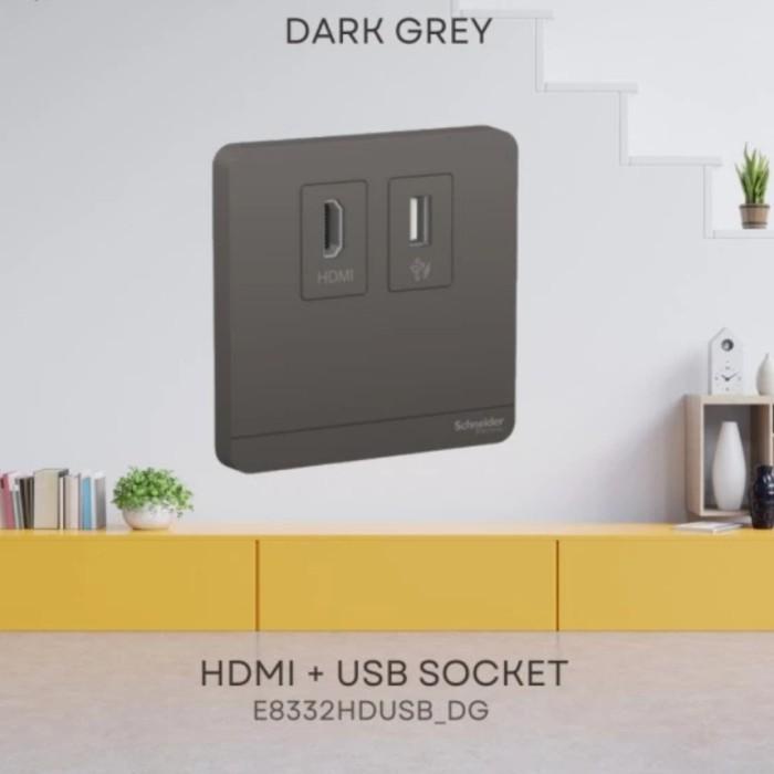 Terlaris Hdmi + Usb Avatar On Dark Grey Schneider