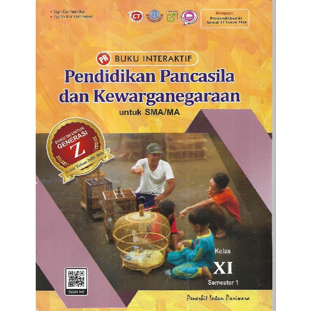 BUKU PR KURIKULUM K13  PPKN SMA KELAS 11 SEMESTER 1 PARIWARA TAHUN 2023