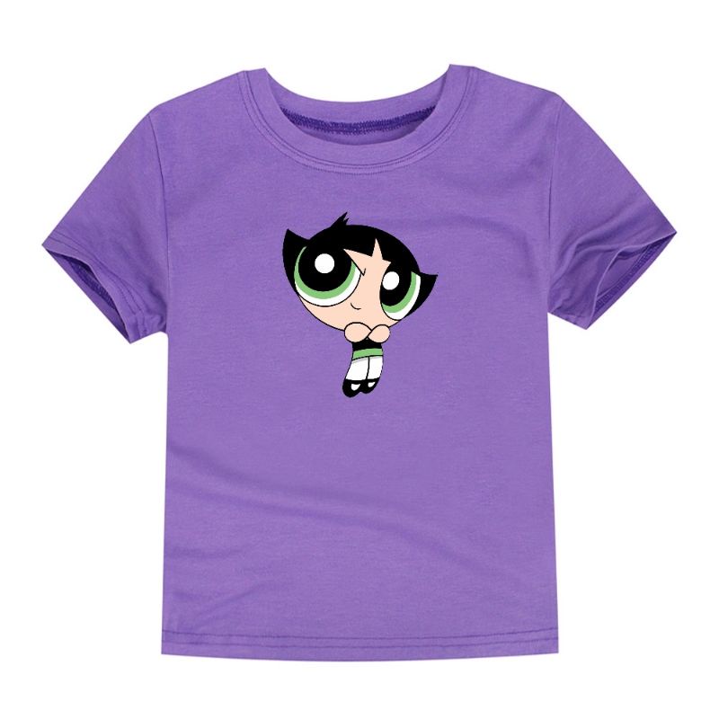 Kaos Anak Perempuan Powergirls Buttercup Baju Anak Cewek Atasan Kaos Oblong Anak 2-16Th Cod