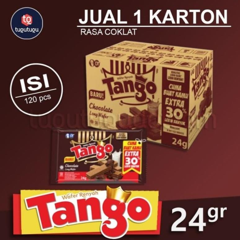 

Tango Wafer Chocolate 17 gram - 1 karton (12 renceng x 10 sachet) Best Seller