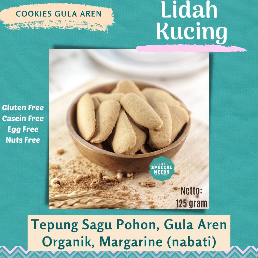 

Lidah Kucing Sagu - Gluten Free, Egg Free, Dairy Free, White Sugar Free - Diet Special Needs Best Seller