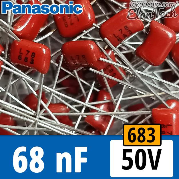 68nF / 683 50V Milar ECQ Mylar Film Capacitor 68 nF Kapasitor Elan73c Diminati Banget