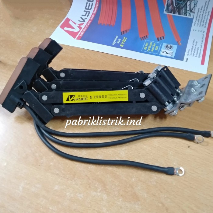 Shoe Current Collector 3p 3 pole phase 60A KYEC KY-AN3706 KYAN 3706